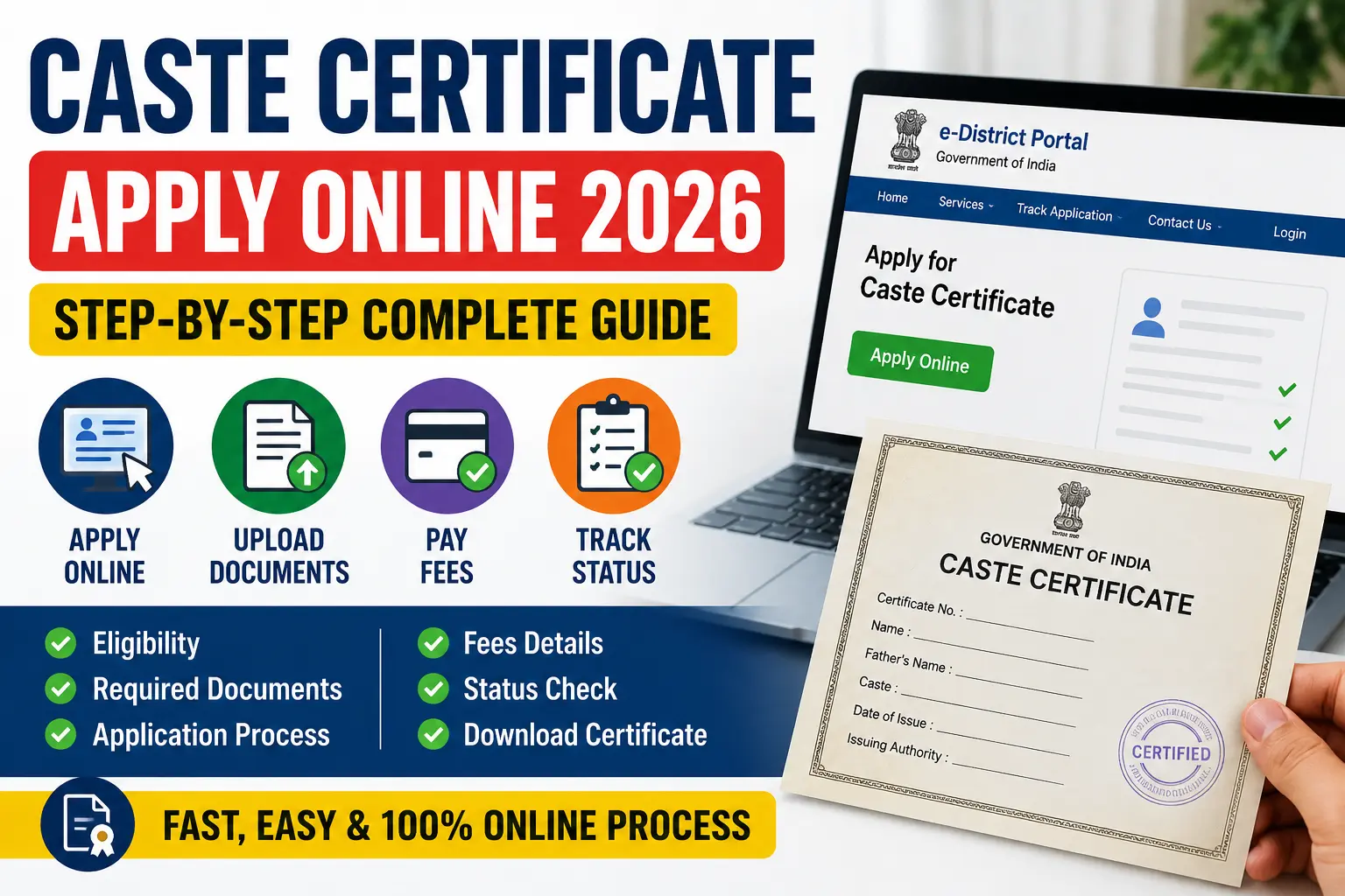 Caste Certificate Apply