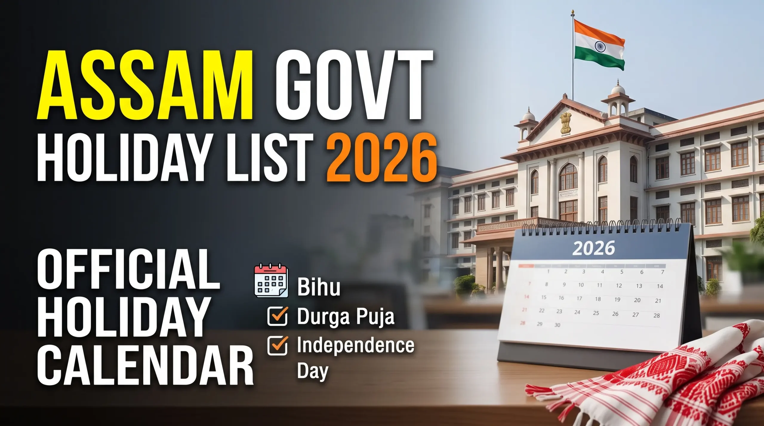 Assam Government Holiday List